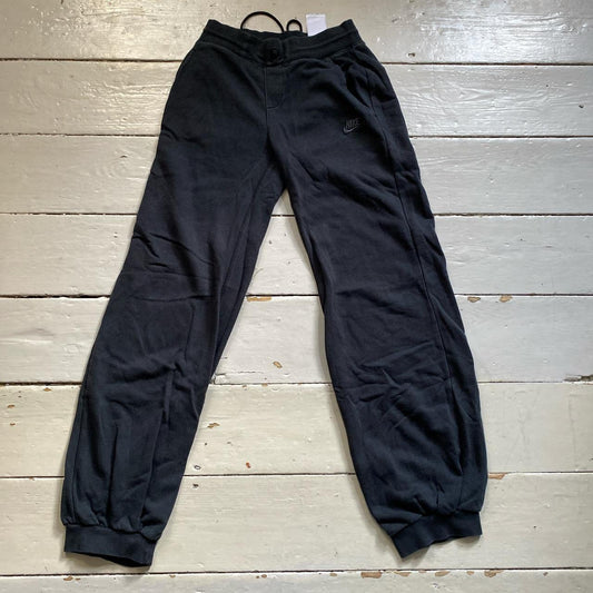 Nike Swoosh Black Joggers (Small)