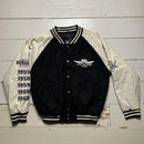 Steve and Barrys Hot Rod Leather and Wool Varsity Jacket (Medium)
