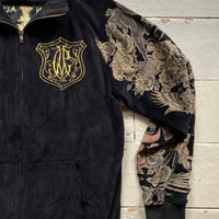 Christian Audigier Velour Zipped Jumper (Large)