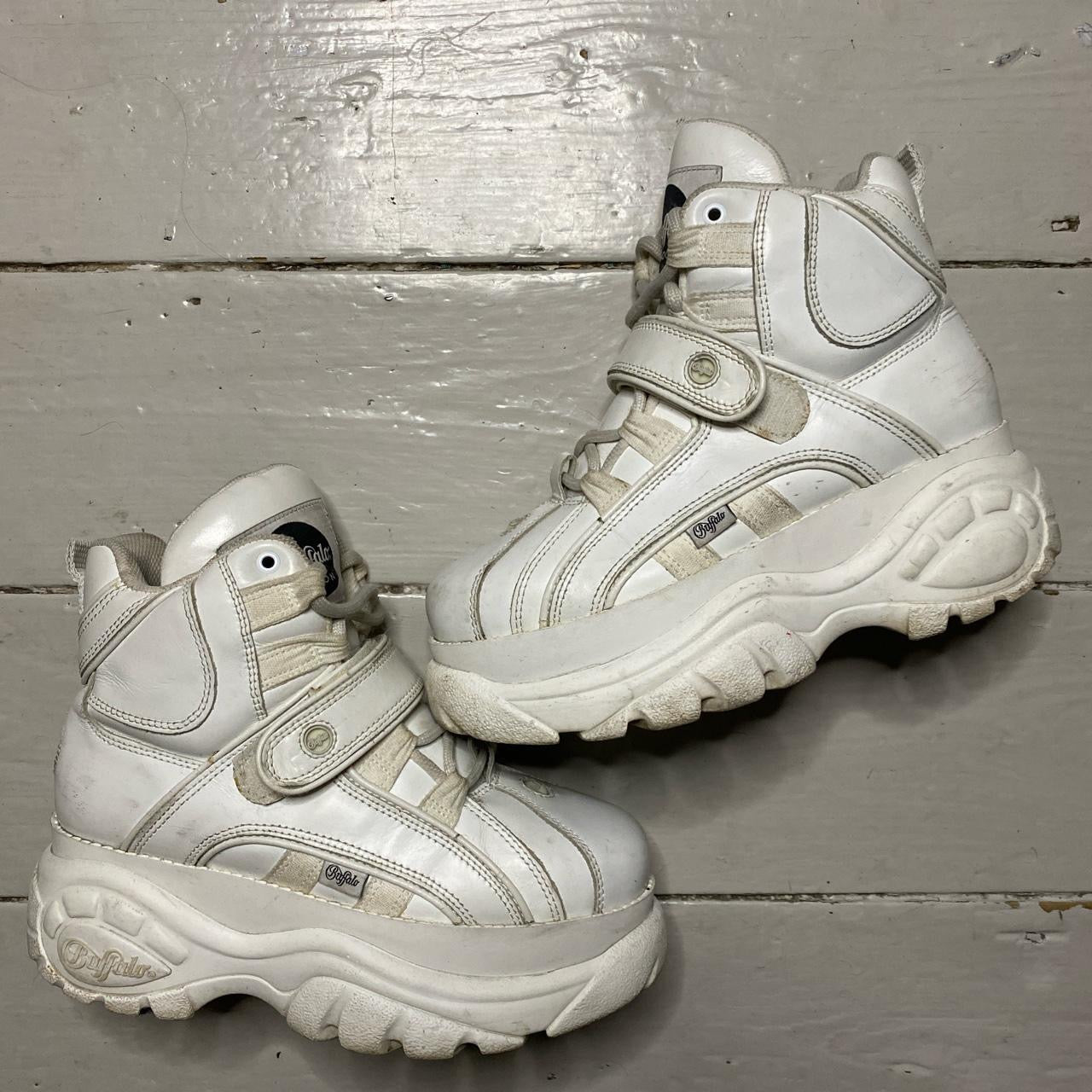 Buffalo White High Boots (UK 7)