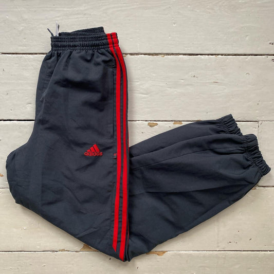 Adidas Grey and Red Shell Bottoms (26/26)
