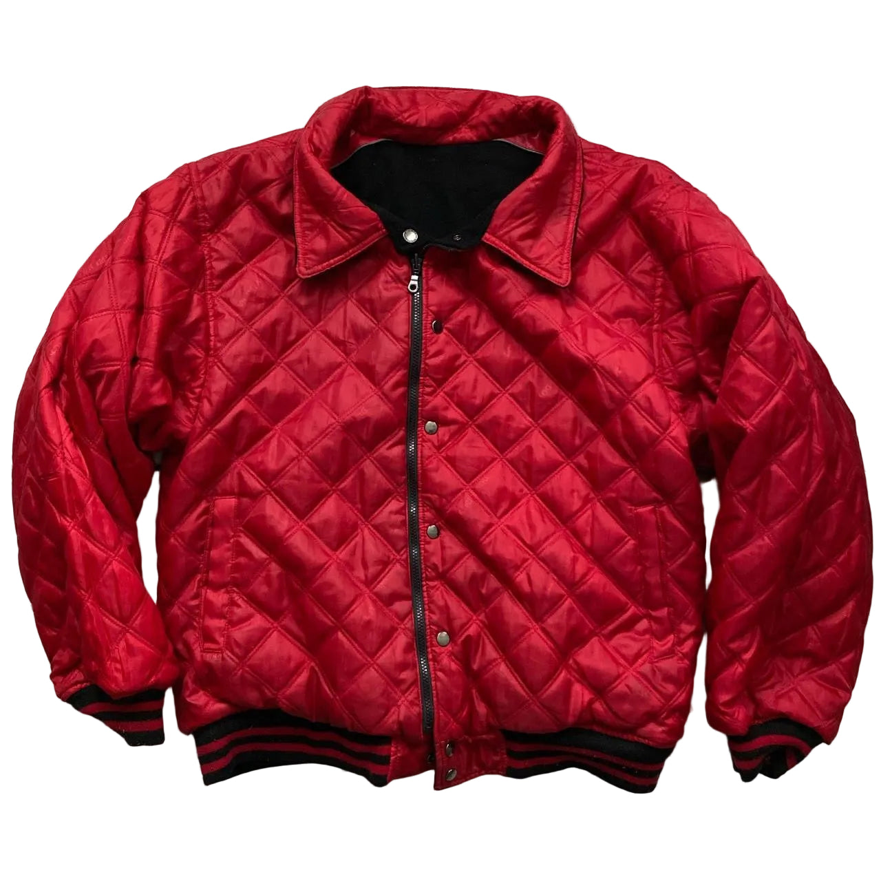 Down Impact Vintage Leather Wool Jacket (2XL)
