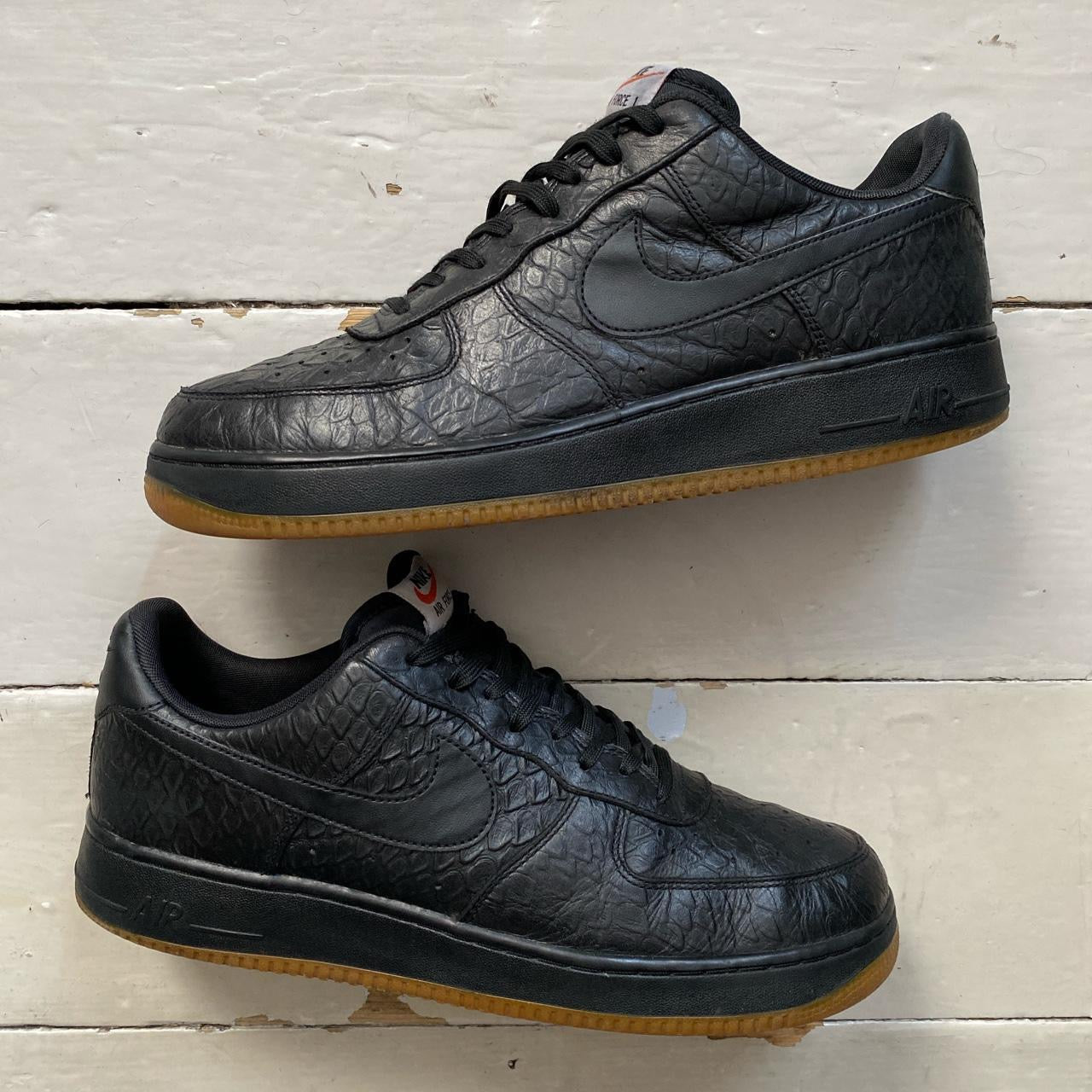 Nike Air Force 1 Black Gum Sole (UK 12)