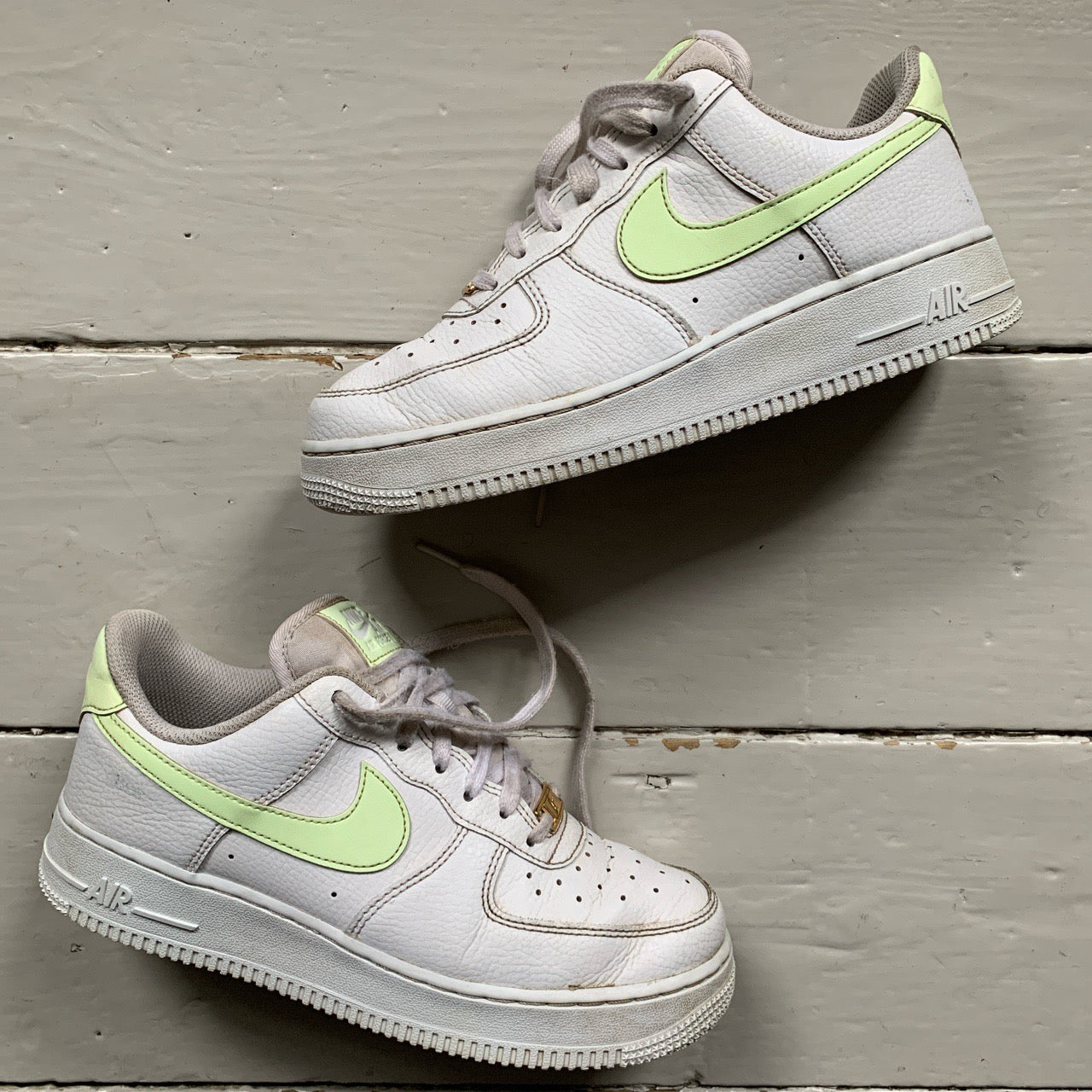 Nike Air Force 1 Neon Yellow Swoosh (UK 5)