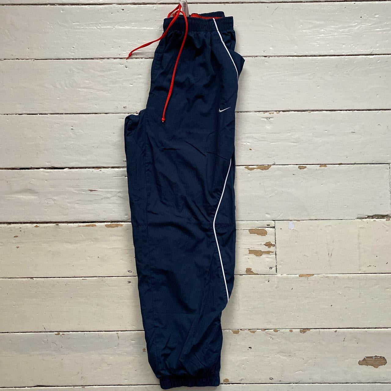 Nike Vintage Swoosh Navy Shell Bottoms (Large)