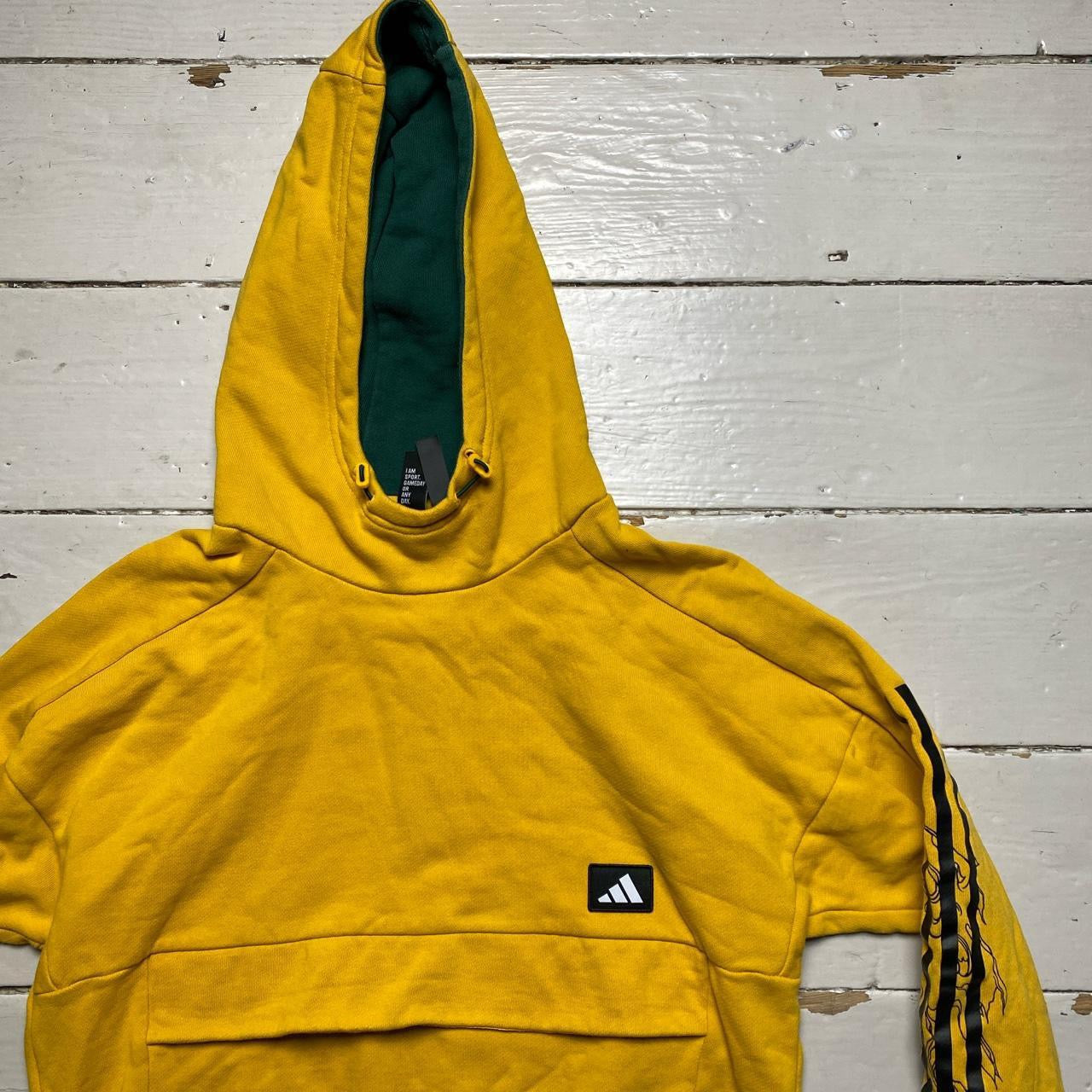 Adidas Yellow Hoodie (Small)