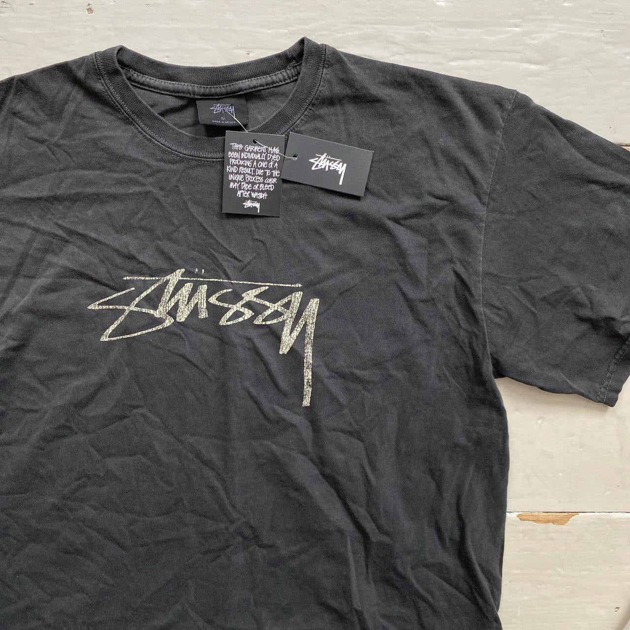 Stussy T Shirt Black (Medium)