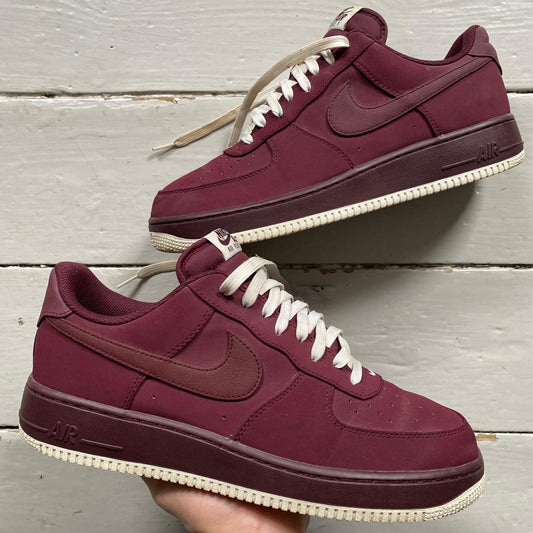 Nike Air Force 1 Burgundy Suede (UK 11)