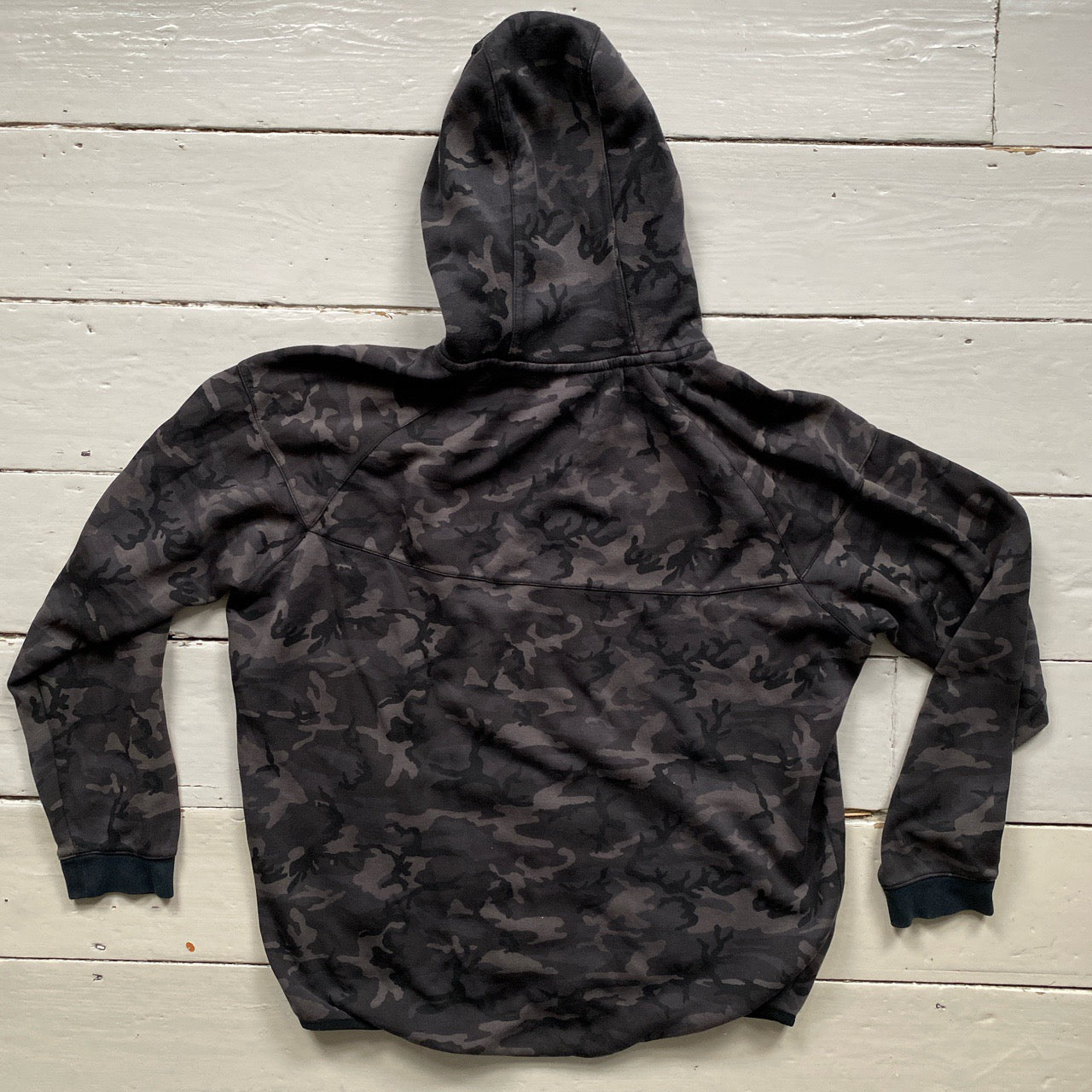 Nike Tech Fleece Old Season Grey Camouflage Hoodie (XL)