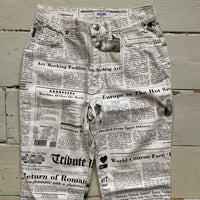 Moschino Vintage Newspaper Trousers (26/30)