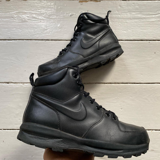 Nike Black Leather Boot (UK 8)