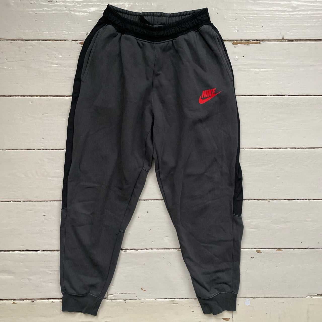 Nike Swoosh Grey Joggers (Small)