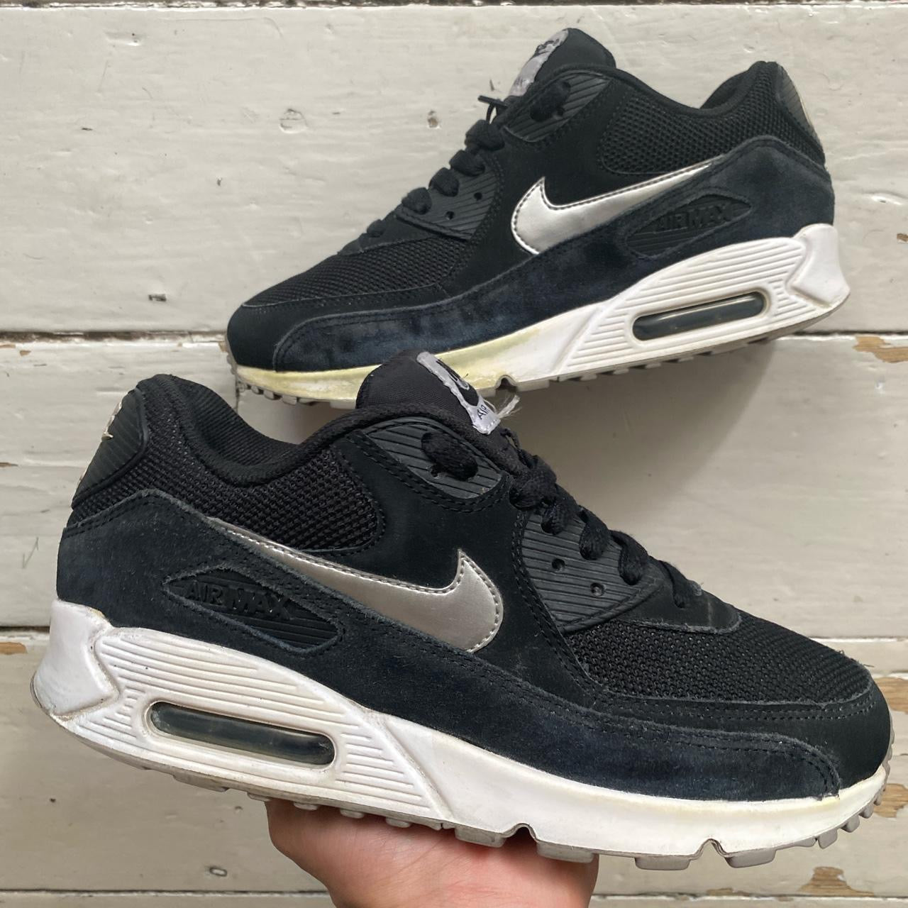Nike Air Max 90 Black Silver (UK 7)