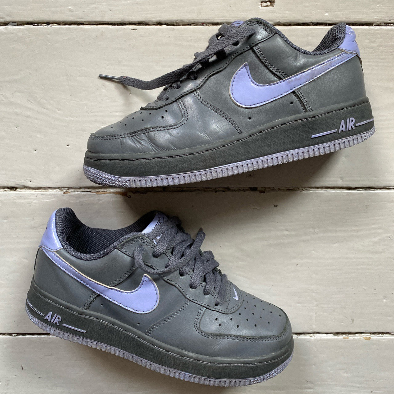 Nike Air Force 1 Vintage Grey and Blue (UK 4)