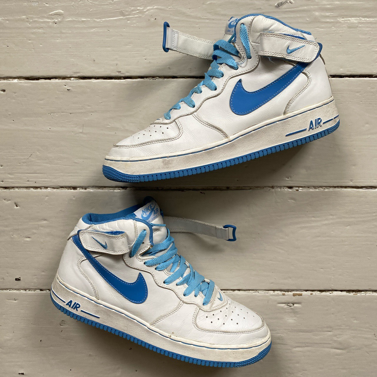 Nike Air Force 1 Mid UNC Baby Blue and White (UK 11)