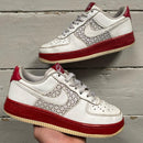 Nike Air Force 1 White and Red (UK 4)