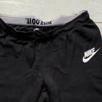 Nike Swoosh Black and White Joggers (XL)