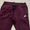 Nike Swoosh Burgundy Joggers (Large)