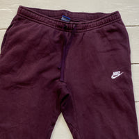 Nike Swoosh Burgundy Joggers (Large)