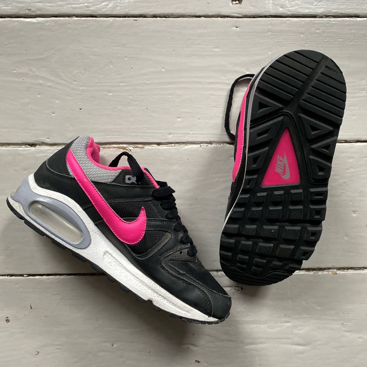 Nike Air Max Command Black and Pink (UK 5.5)