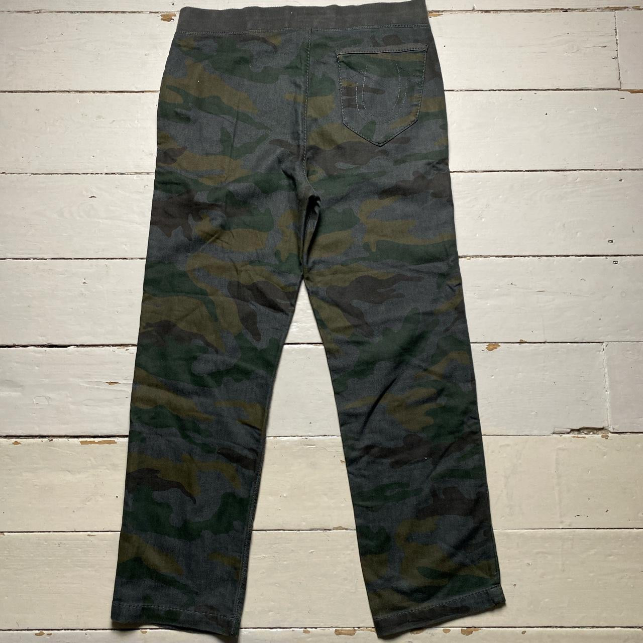 True Religion Stitch Camo Joggers (Large)