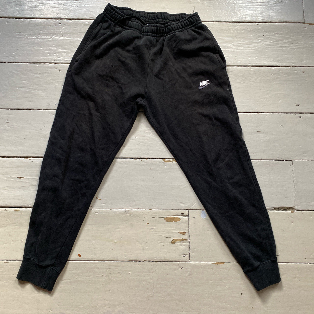 Nike Swoosh Black Joggers (Small)