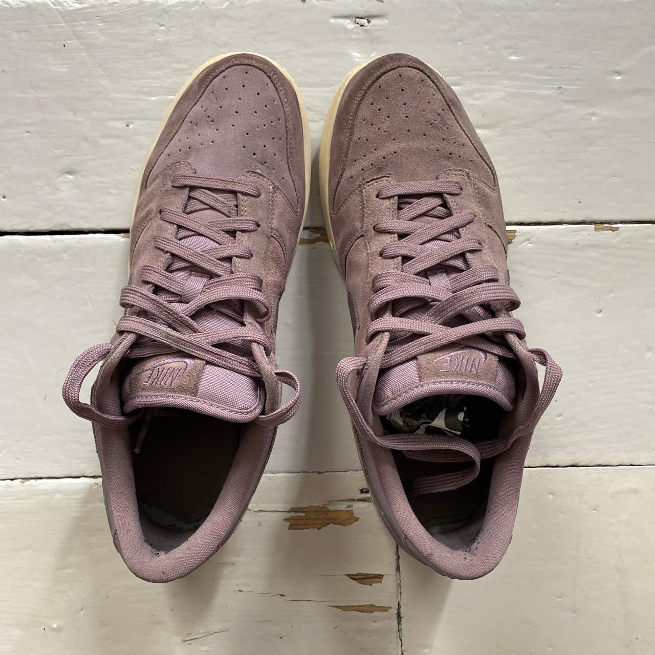 Nike Taupe Grey Purple Dunks (UK 10)