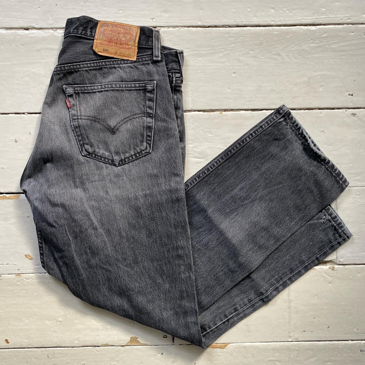 Levis 501 Grey Fade Jeans (34/30)