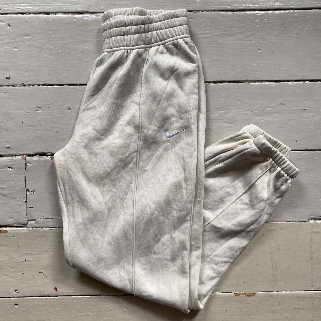 Nike Swoosh Cream Joggers (Medium)