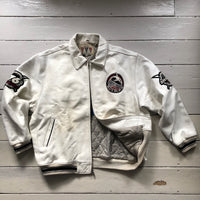 Avirex NYC West Indies Sharks Leather Bomber Jacket (3XL)