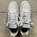 Nike Air Force 1 White and Blue (UK 5)