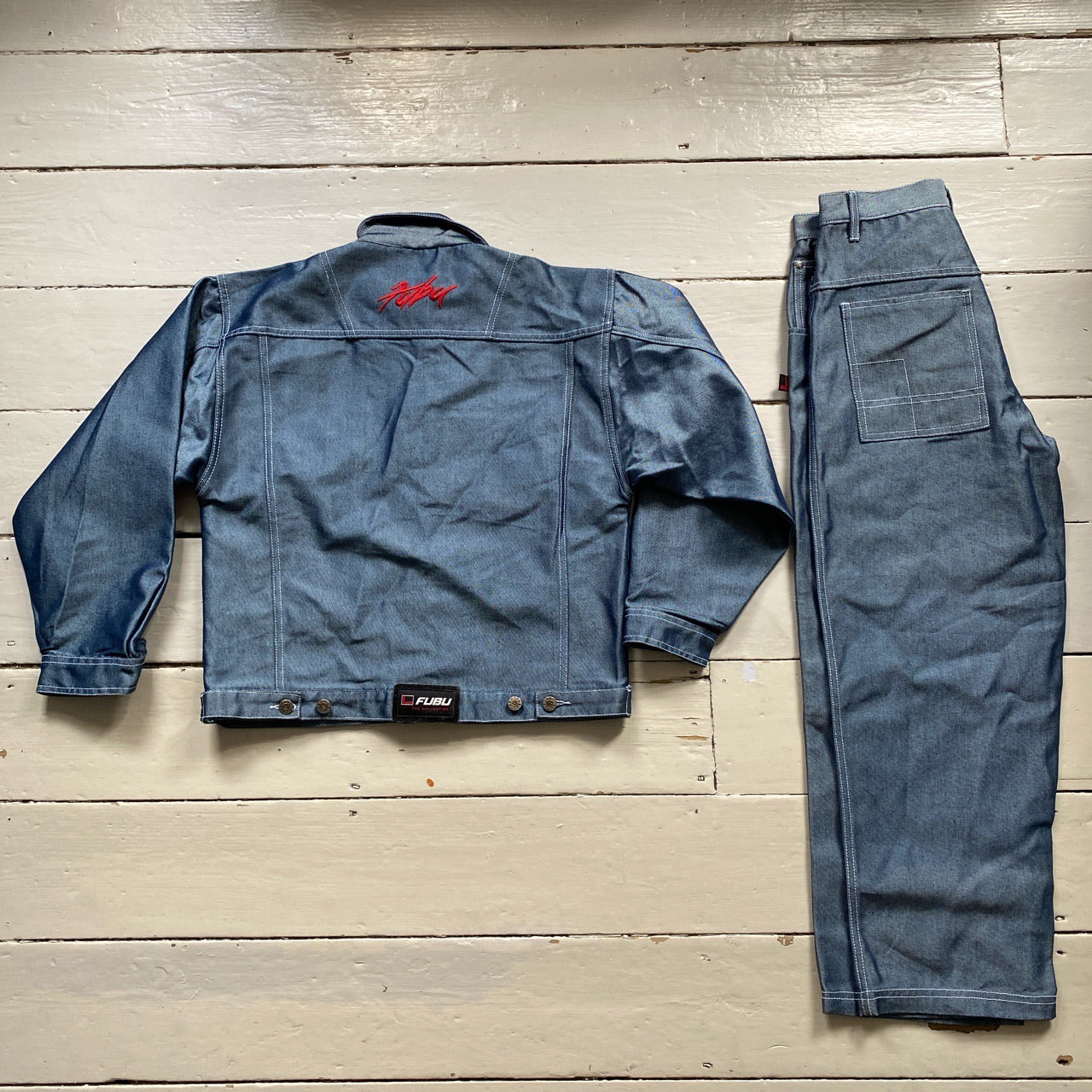 Fubu Vintage Denim Two Piece Suit (Small)