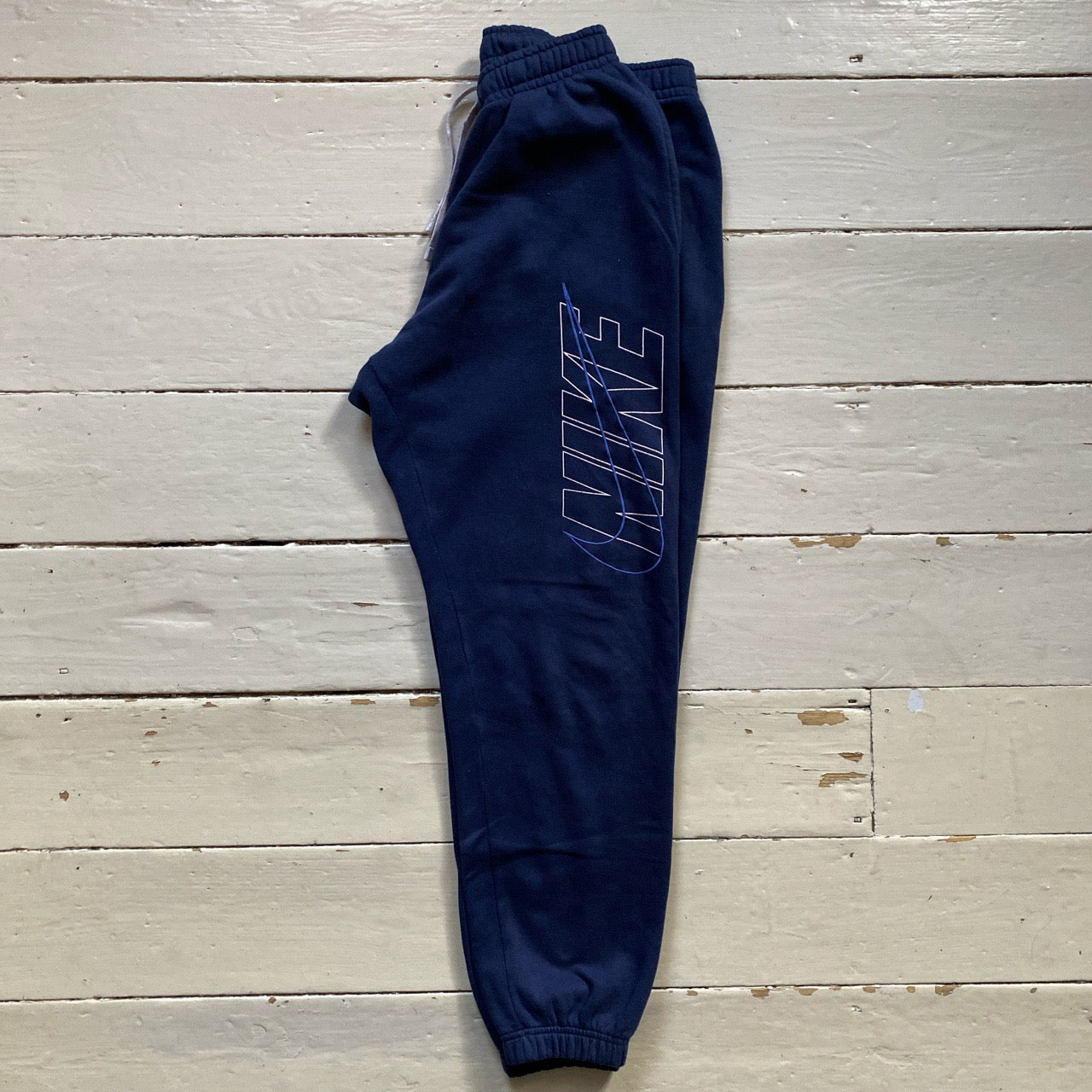 Nike Club Swoosh Navy Joggers (Medium)