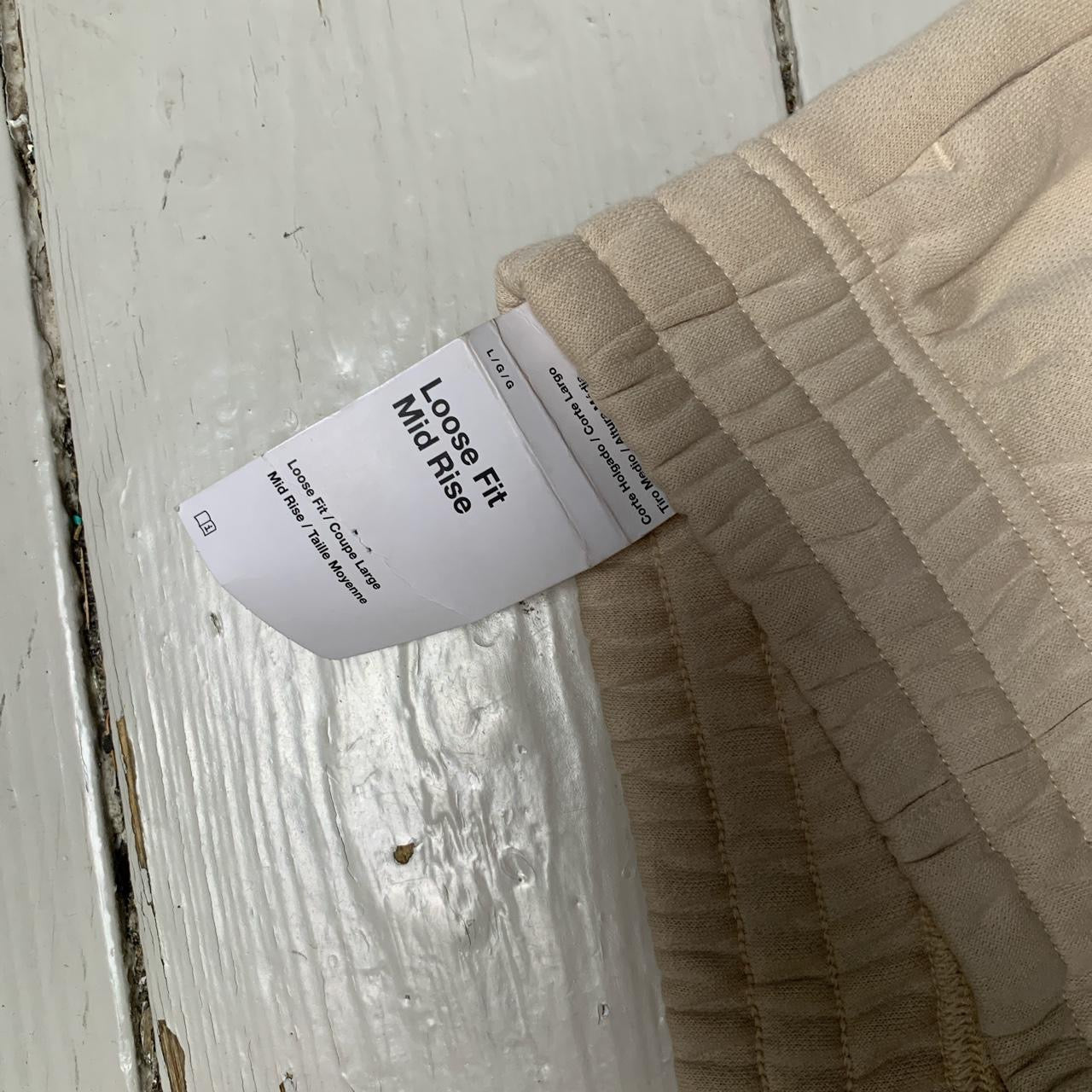 Nike Cream Seam Swoosh Joggers (Large)