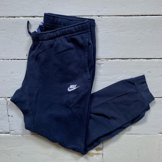 Nike Swoosh Navy Joggers (Small)