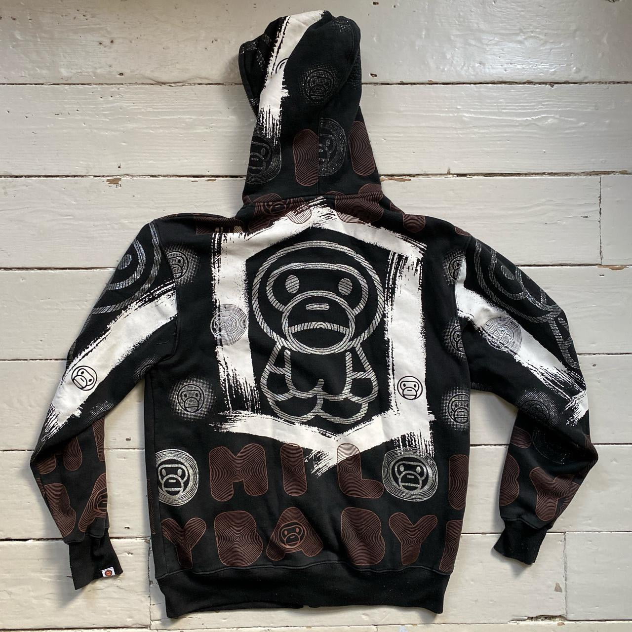 BAPE Baby Milo Repeat Logo Hoodie (XL)