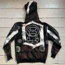 BAPE Baby Milo Repeat Logo Hoodie (XL)