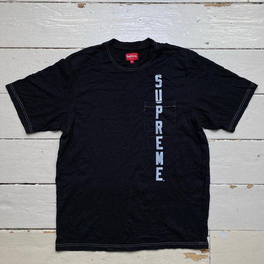 Supreme Contrast Stitch T Shirt (Large)