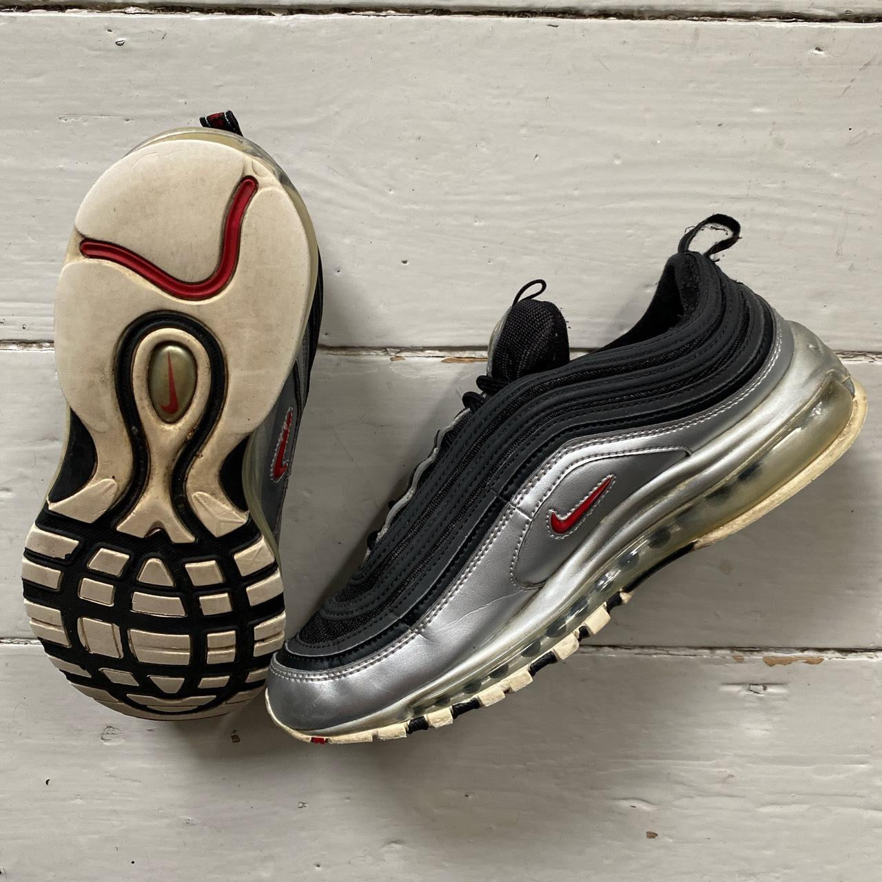 Nike Air Max 97 Silver Black (UK 9)