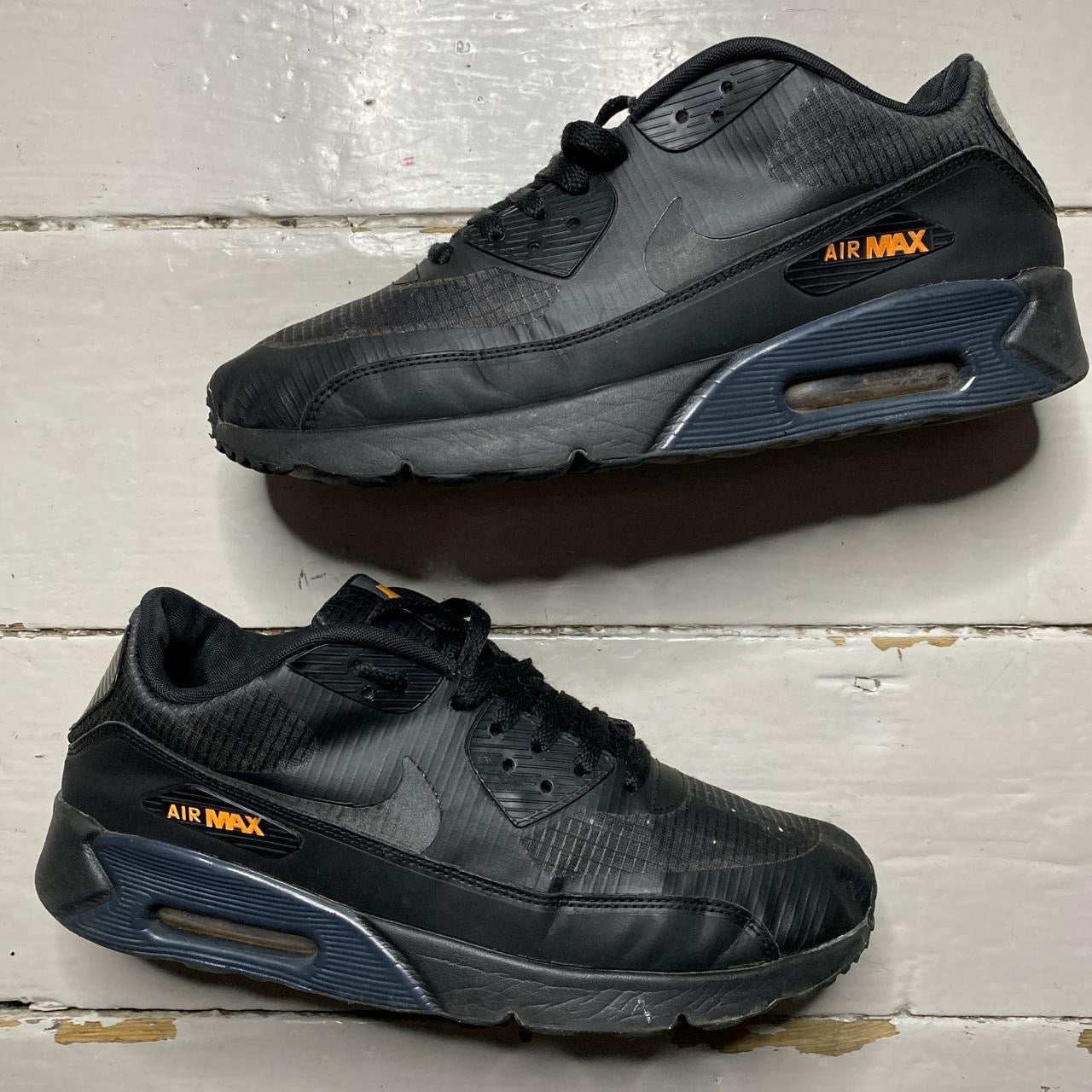 Nike Air Max 90 Black and Orange Ultra (UK 9)