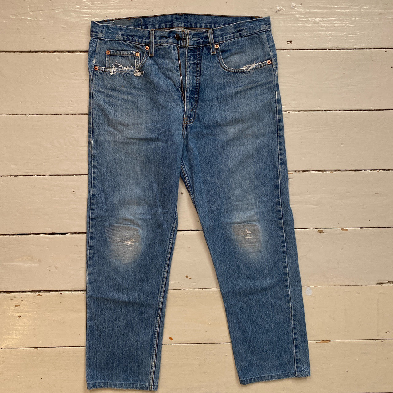 Levis 615 Distressed Jeans (34/28)