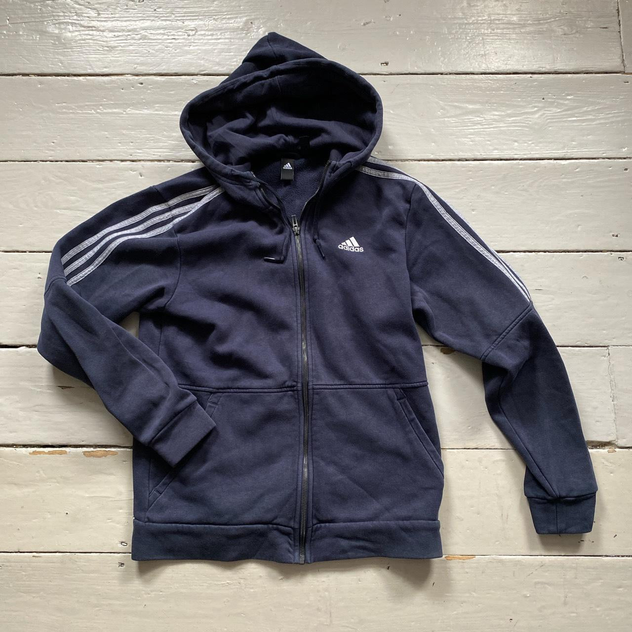 Adidas Navy Hoodie (Small)