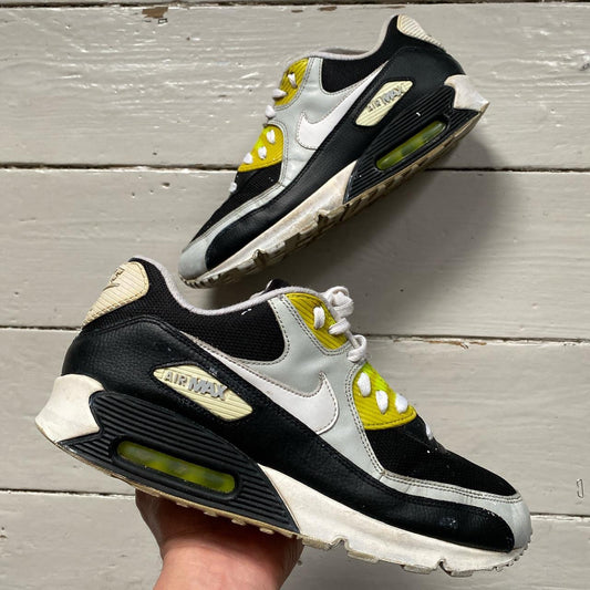 Nike Air Max 90 Black White Neon (UK 10)