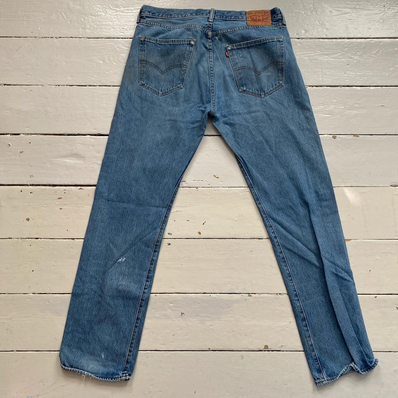 Levis Classic 501 Distressed Jeans