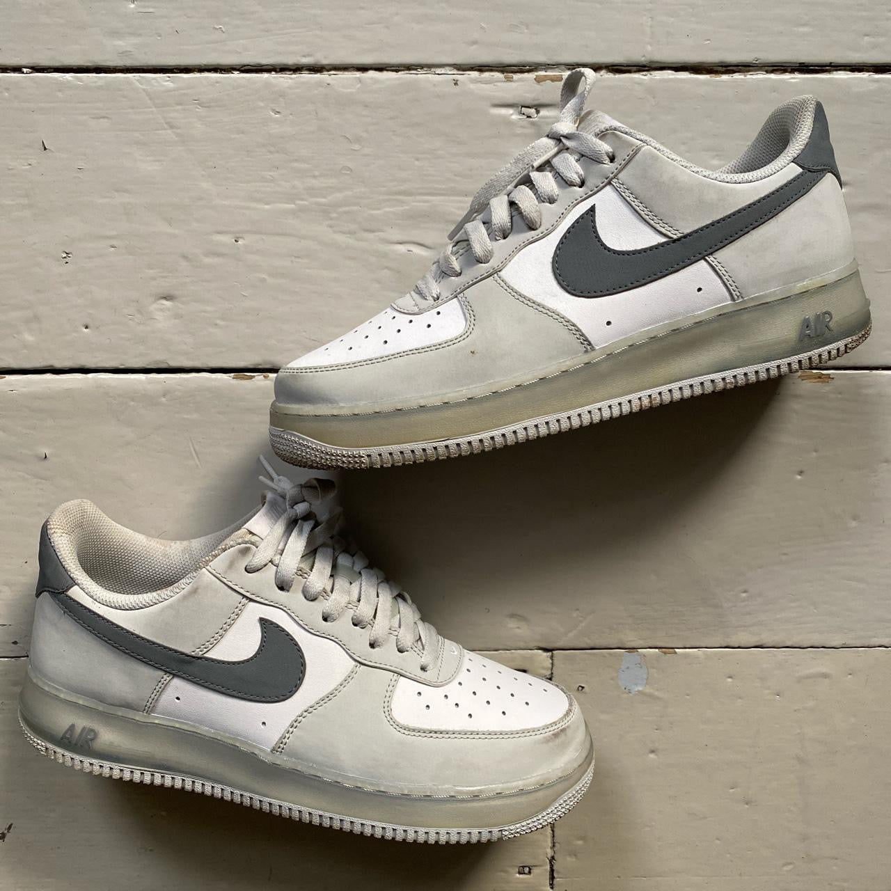 Nike Air Force 1 Grey and White (UK 9)