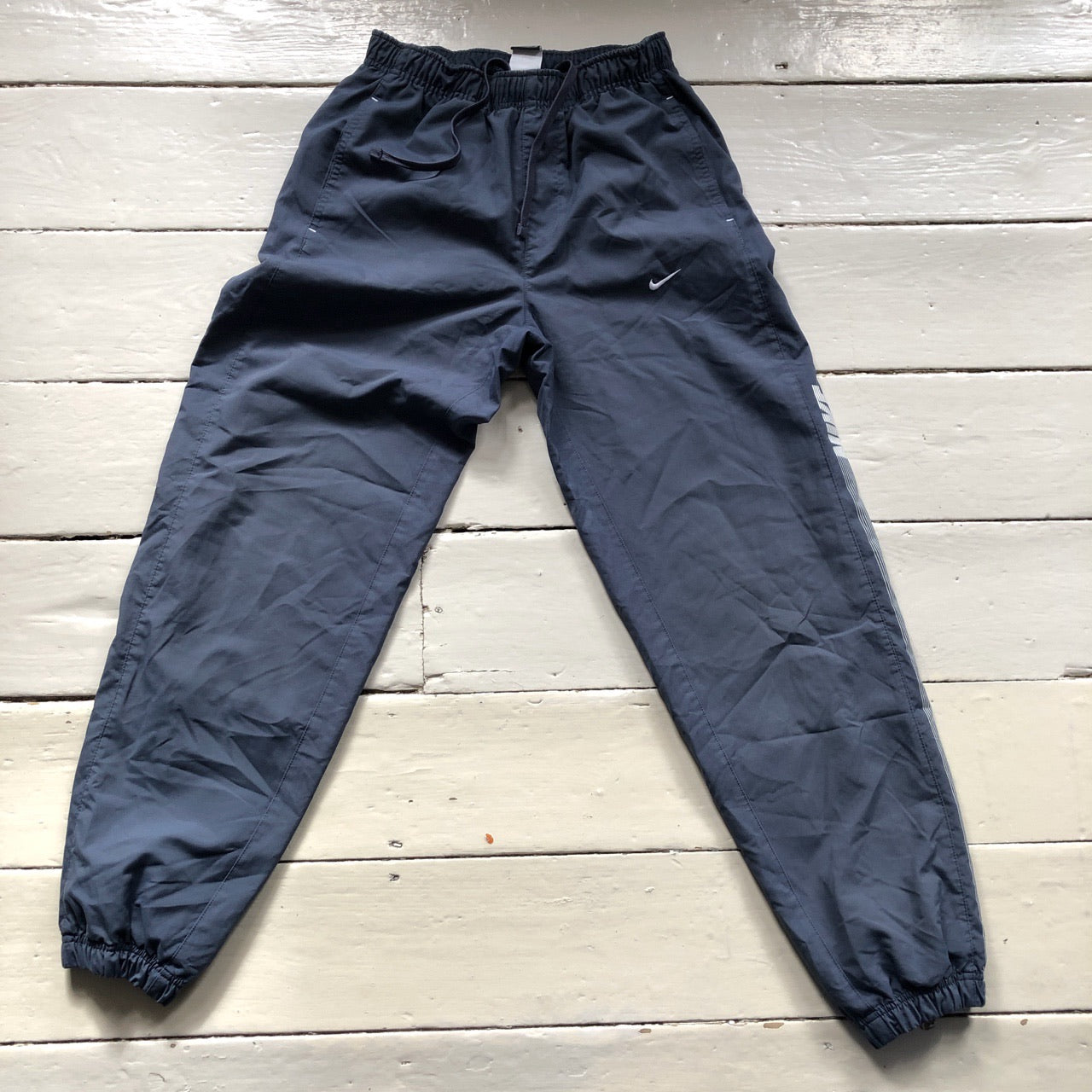 Nike Spell Out Shell Bottoms Grey (Small)