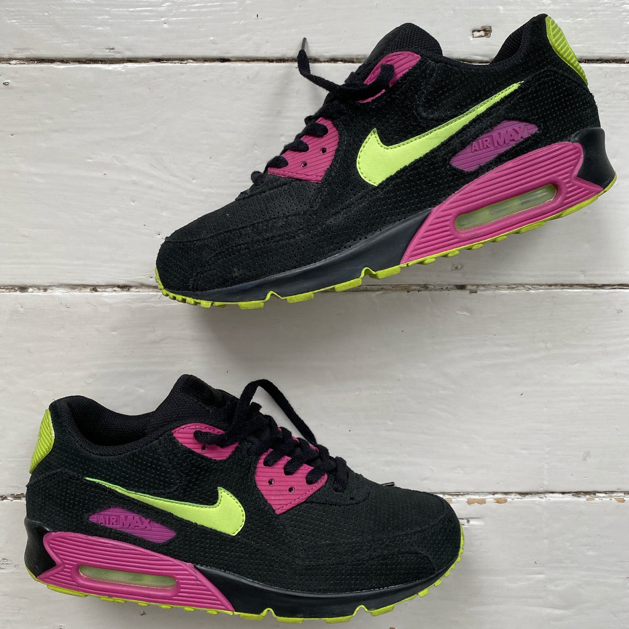 Nike Air Max 90 Citron Rave Pink Joker 2008 (UK 9.5)