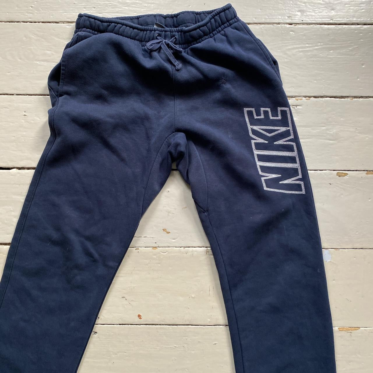 Nike Club Stitch Navy Joggers (Medium)