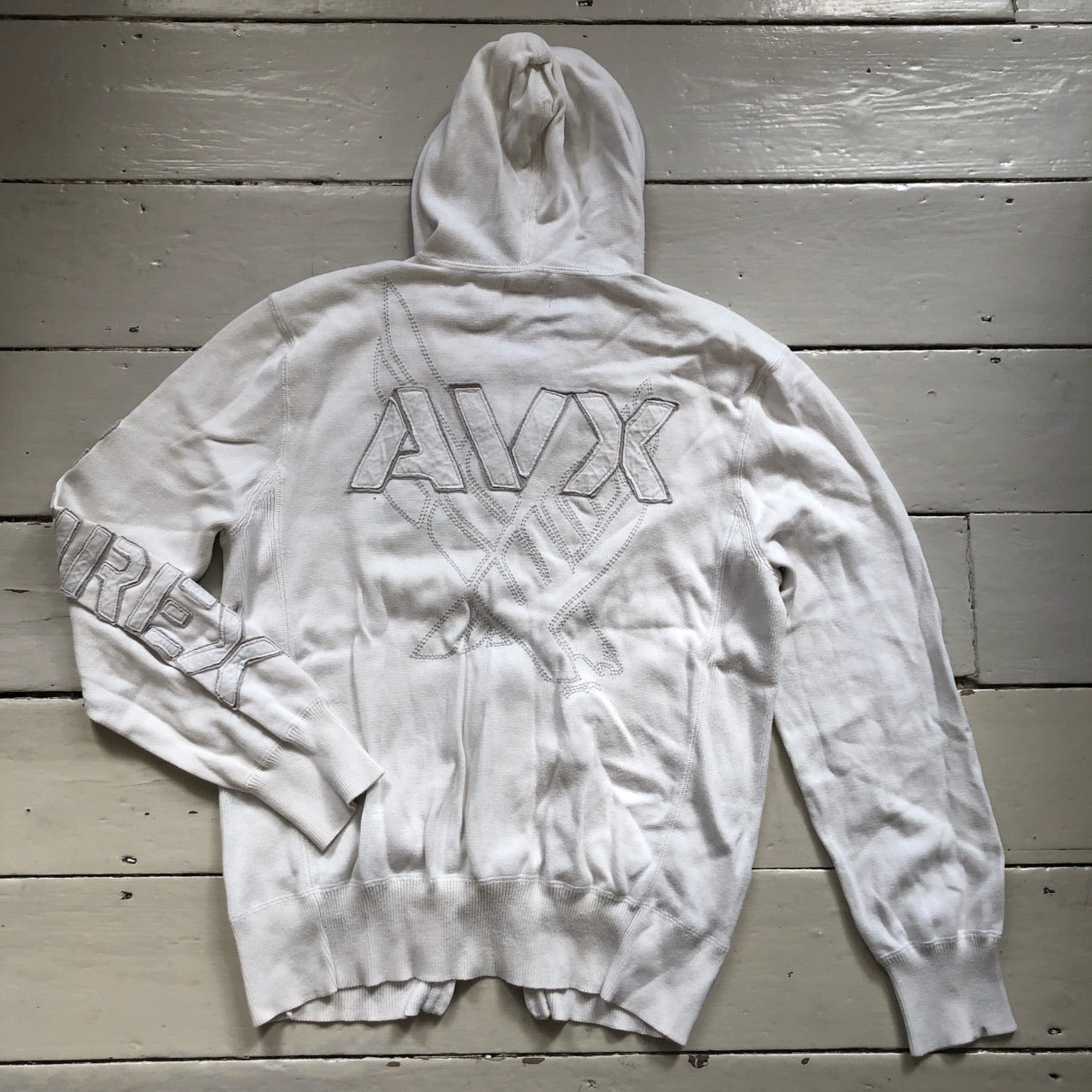 Avirex Vintage White Hoodie (XL)