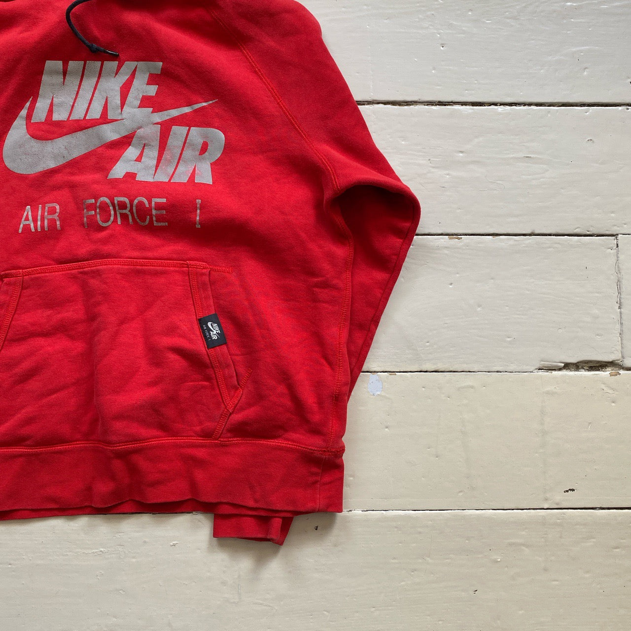 Nike Air Force 1 Red Hoodie (Large)